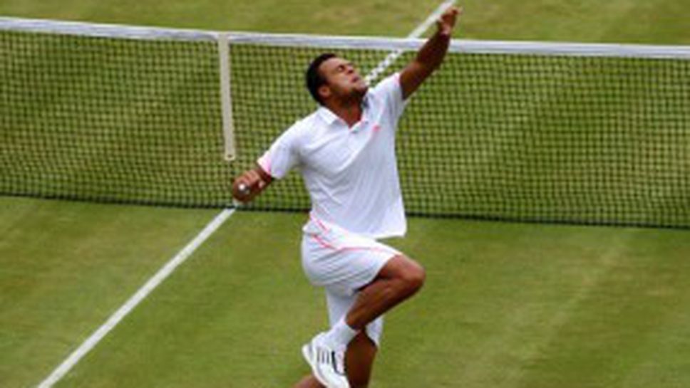 Дори дъждът не спря Цонга по пътя към 1/4-финалите