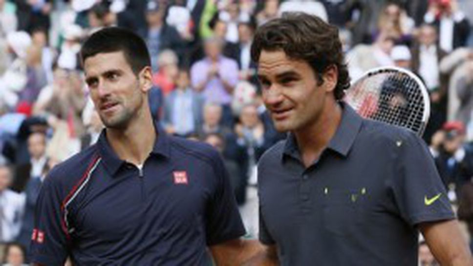 С Новак заровихме томахавката, увери Федерер