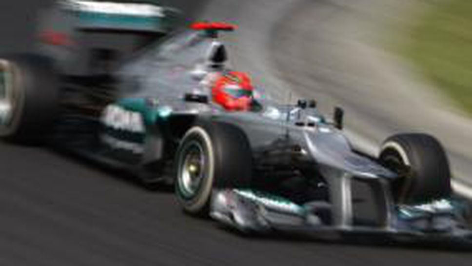 Шумахер спрял грешно на стартовата решетка в Унгария