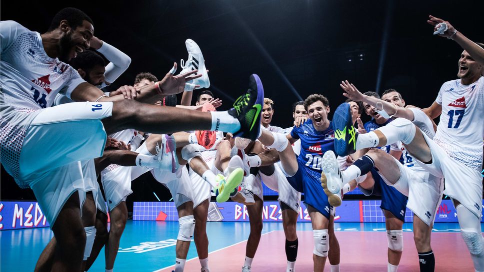 Франция победи категорично Словения в битката за бронза в Лигата на нациите 🏐