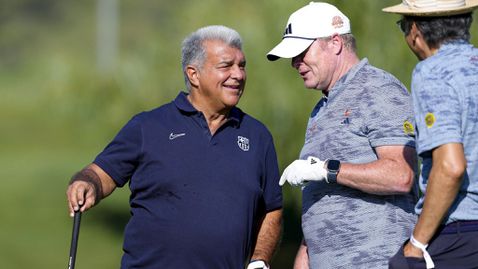 Лапорта и Куман се помириха с помощта на голф и кафе с бренди