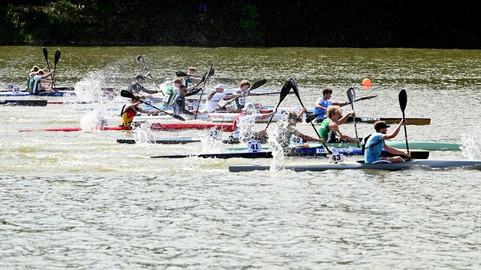 Михаил Федишин на финала на 1000 метра кану на Европейското