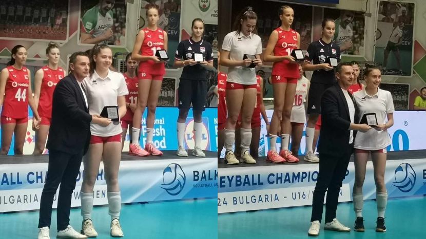 Две български момичета в Идеалния отбор на Балканиадата