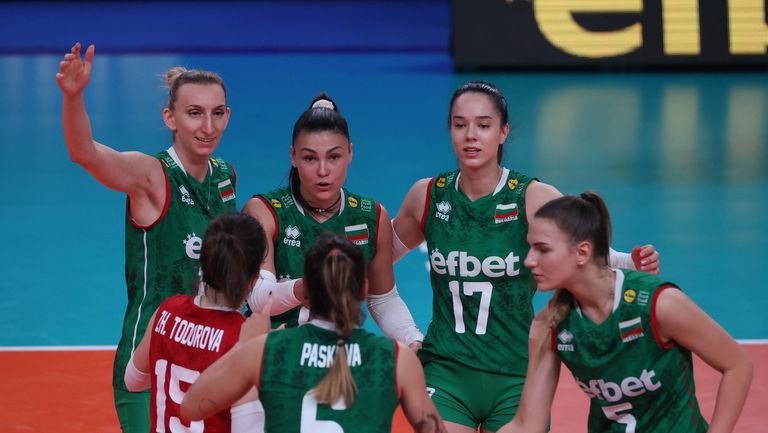 Женският национален отбор на България по волейбол взе гейм на