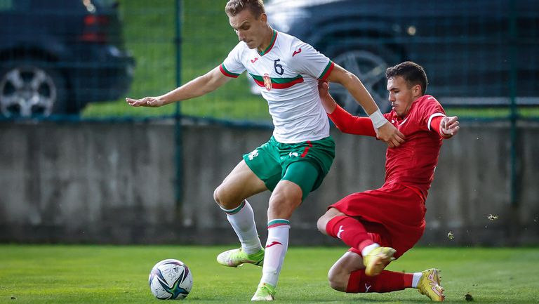 България (U21) 0:1 Сърбия (U21), буря и порой в "Бояна"