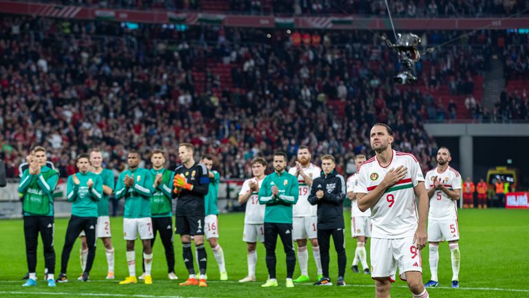 Футболистите на Унгария отпразнуваха силното си представяне в Лигата на