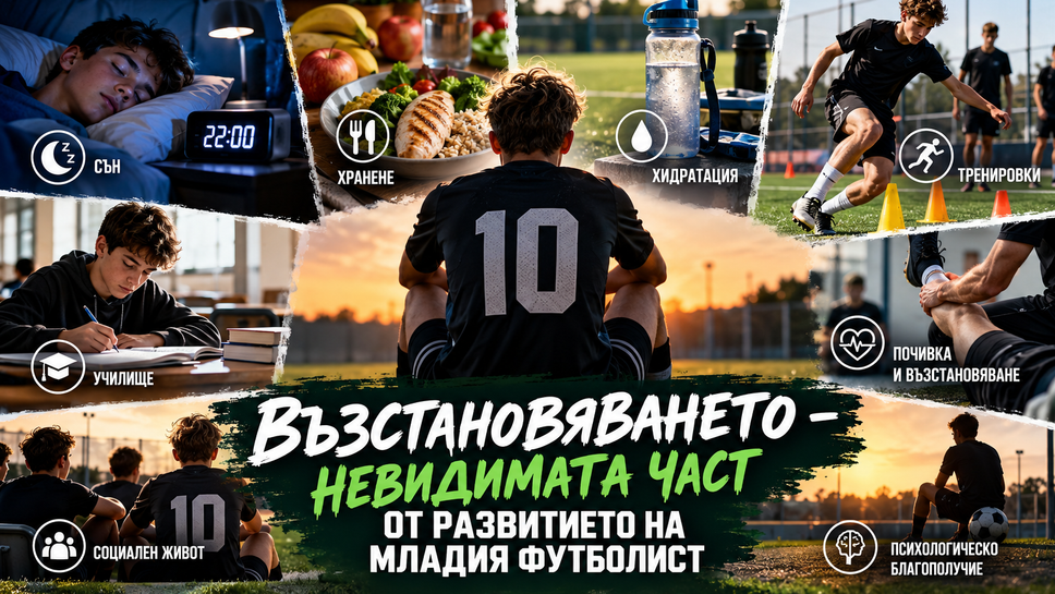 Възстановяването - невидимата част от развитието на младия футболист