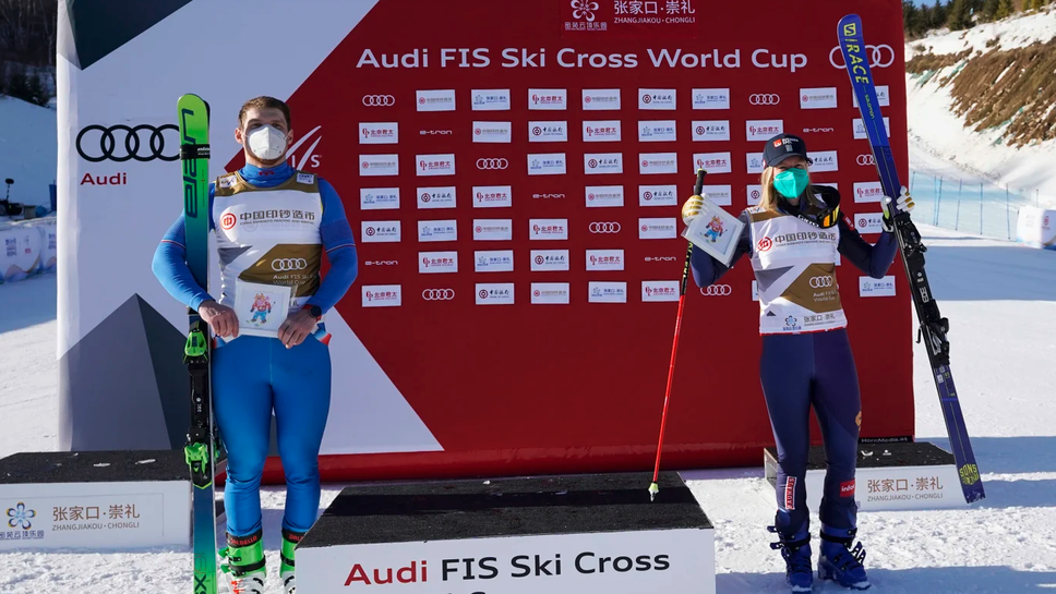 Сергей Ридзик и Сандра Неслунд победиха в първия етап от Световната купа по ски-крос