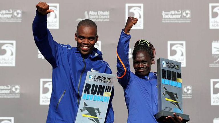 Кенийска доминация на маратона на Абу Даби