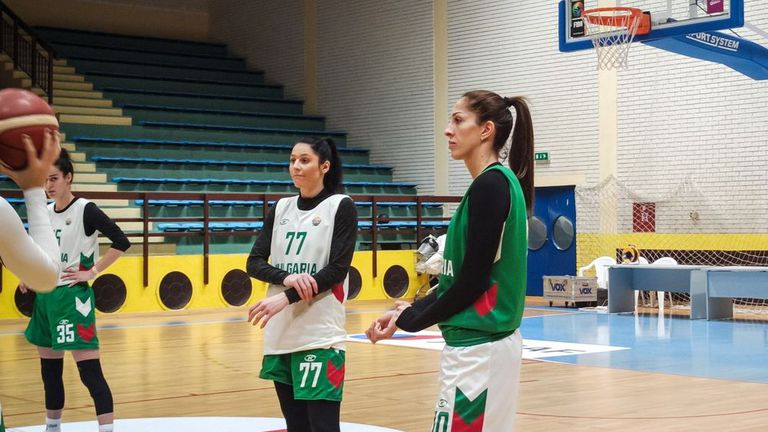 Националният отбор на България по баскетбол за жени проведе първата
