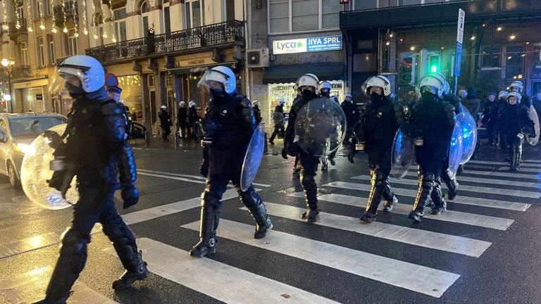 Полицията трябваше да затвори части от центъра на Брюксел да