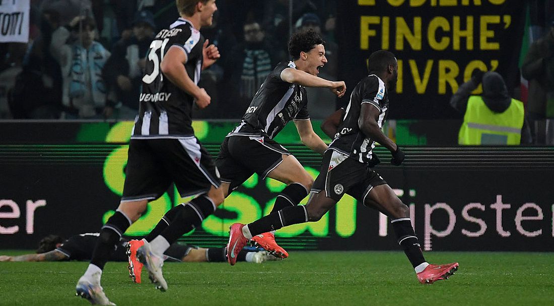 Гол в последната секунда лиши Лацио от победа срещу Удинезе