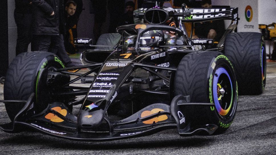 По време на първия тест от Формула 1 на пистата