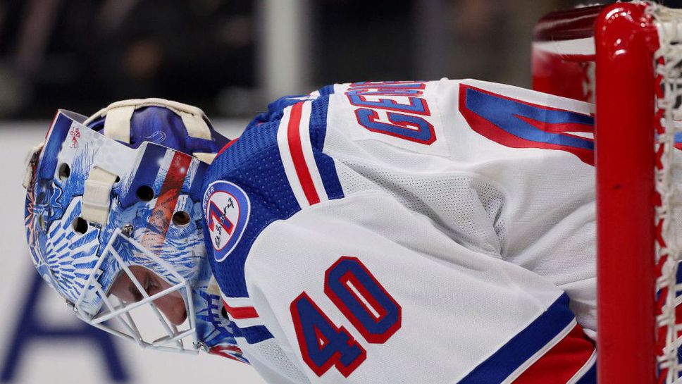 Александър Георгиев отрази 29 шайби при загубата на Рейджърс от Ванкувър