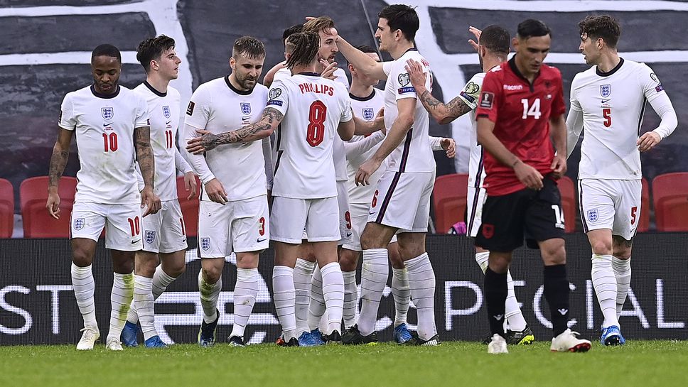 Англия направи нужното преди мача с Полша, Хари Кейн поведе "трите лъва" (видео)