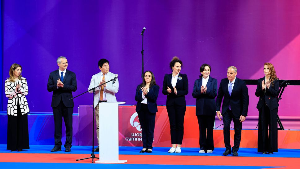 Президентът на Световната гимнастика Моринари Ватанабе откри официално Световната купа в София