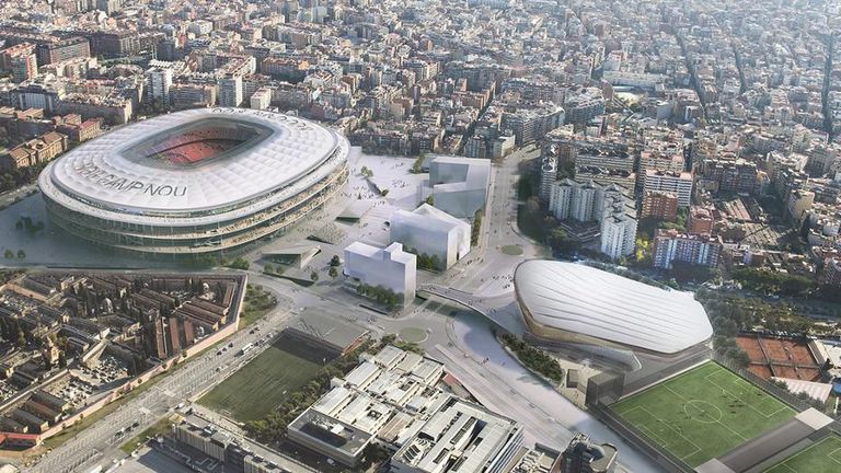  Лапорта показа плана за новия “Камп Ноу ” и разгласи: Това ще е най-хубавият стадион в света 