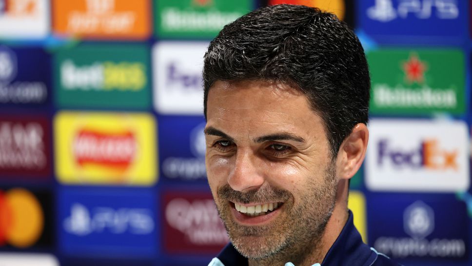 Мениджърът на Арсенал Микел Артета очаква с вълнение утрешния сблъсък