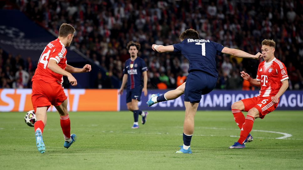 Пари Сен Жермен 1:1 Байерн, Кварацхелия изравни