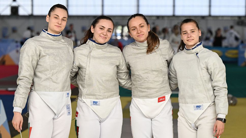 Женският отбор на сабя спечели бронзов медал на Европейското първенство по фехтовка до 23 години в Каляри