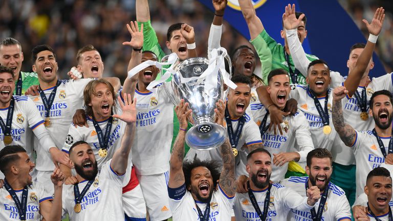 Победителят в Шампионската лига Реал Мадрид е клубът който е