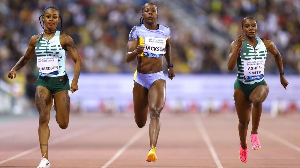 Шерика Джаксън бяга под 22 секунди за първото място на 200 м в Мароко