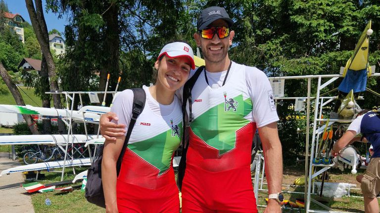 Бронзовият медалист от Евро 2022 Кристиан Василев и Десислава Ангелова