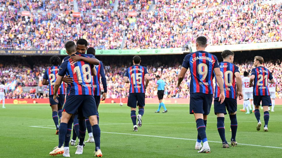 Барселона си взе подобаващо "довиждане" с "Камп Ноу" с убедителна победа