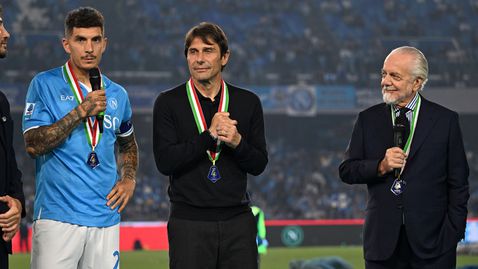 Де Лаурентис омайва Конте с обещания за големи трансфери