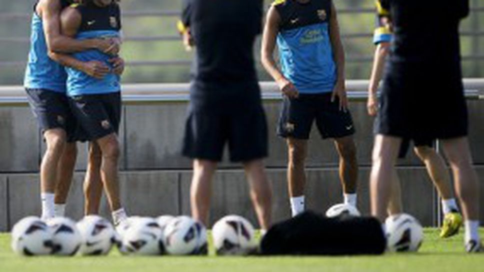 Пуйол не тренира поради разтежение