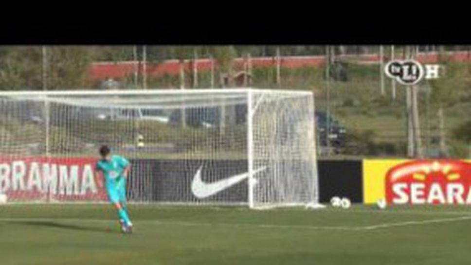 Неймар неудържим на тренировка на Бразилия (видео)