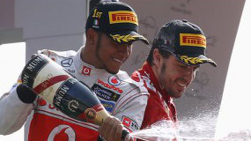 Хамилтън на върха в Италия, Бътън и Фетел се провалят на "Монца" (видео)