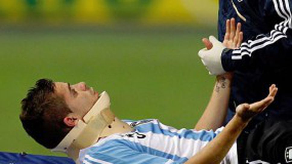 Гаго в болница след удар в главата