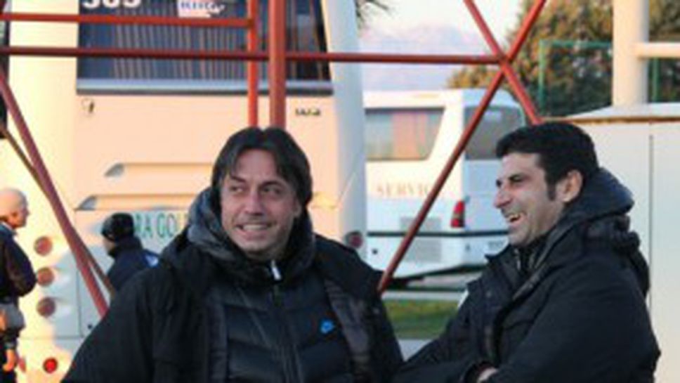 Шефовете на Левски изгледаха със задоволство контролата с Рубин