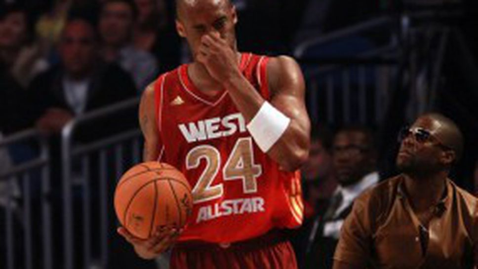 Брайънт плати със счупен нос рекорда си в Мача на звездите