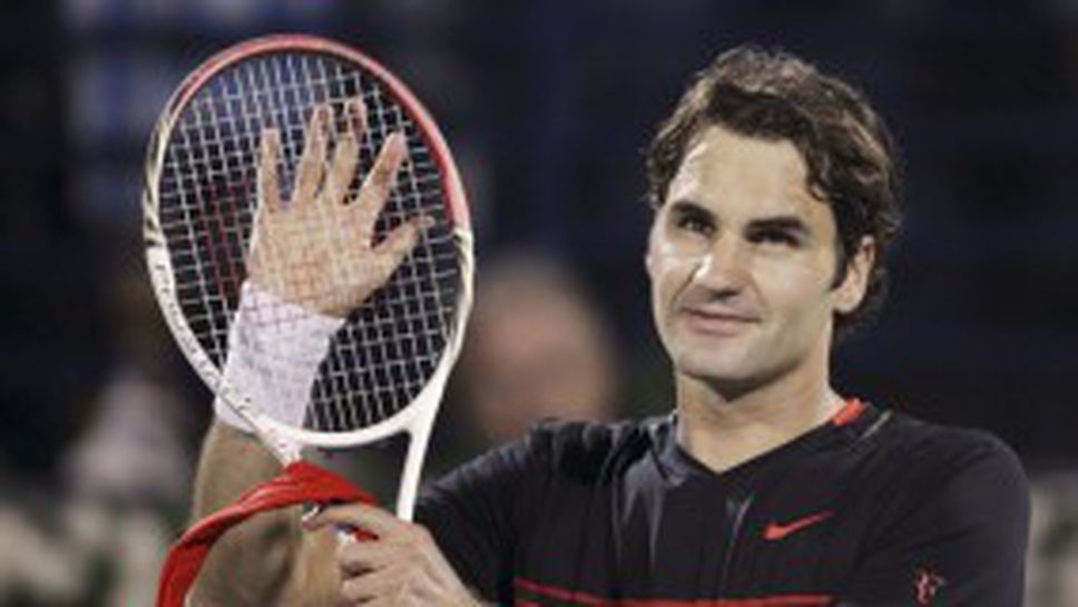 Една победа дели Федерер от пета титла в Дубай