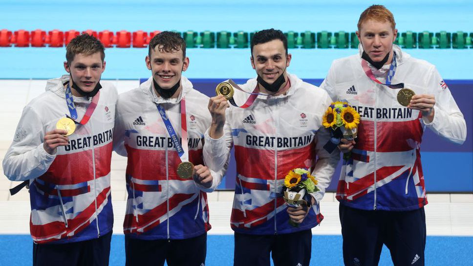 Великобритания с титлата на 4 по 200 м св.стил с нов европейски рекорд, САЩ остана без медал за първи път в историята