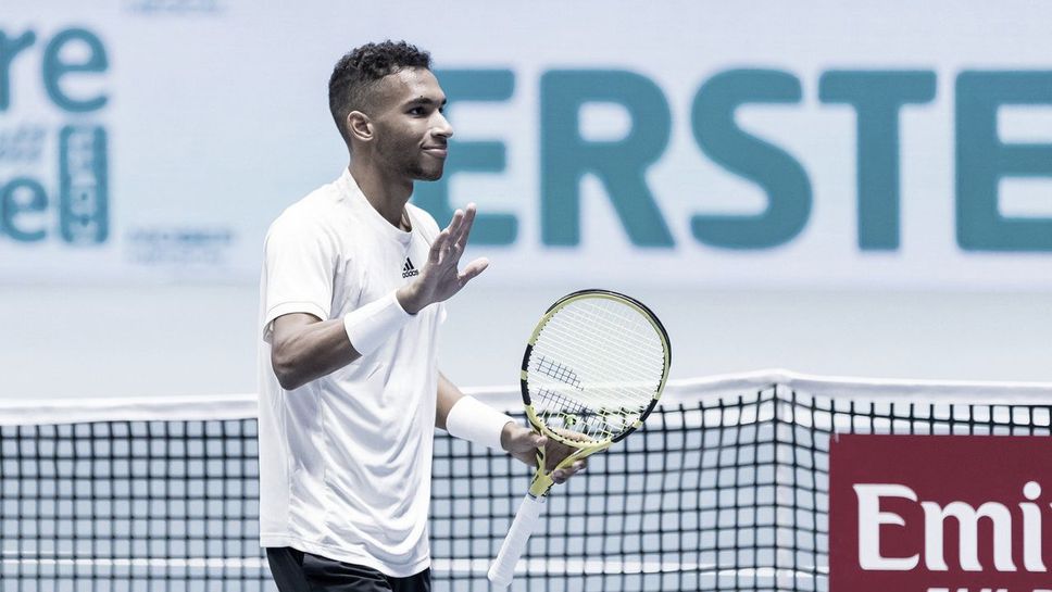 Оже-Алиасим спаси три мачбола по пътя към четвъртфиналите във Виена, Шварцман отстрани Монфис