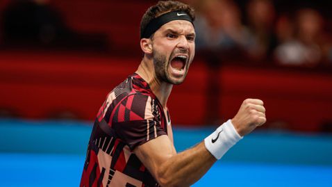  Григор Димитров е на полуфинал в зала за първи път от 2020-а! 