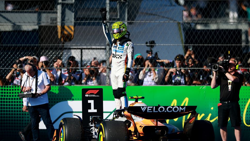 В неделя Ландо Норис спечели надпреварата за Гран При на