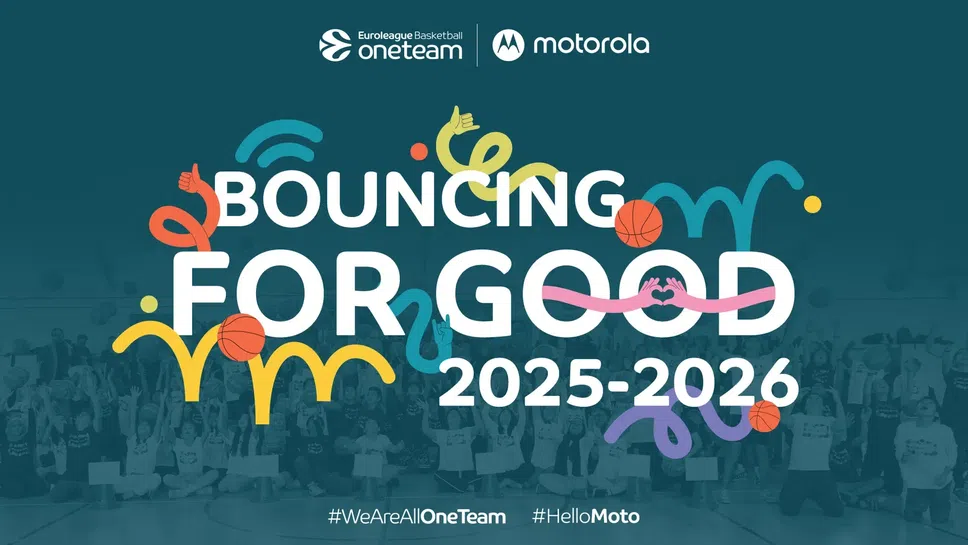 Motorola и Евролигата се обединяват за втори сезон на инициативата „Bouncing For Good“