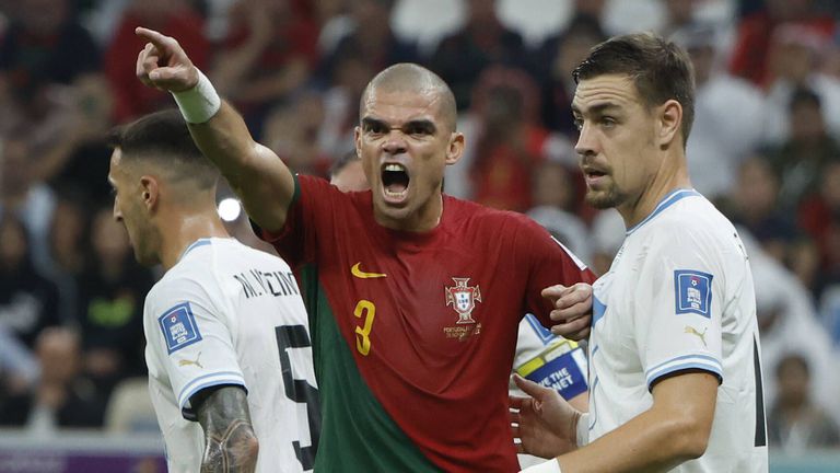 Защитникът на Португалия Пепе бе сред титулярите в мача с