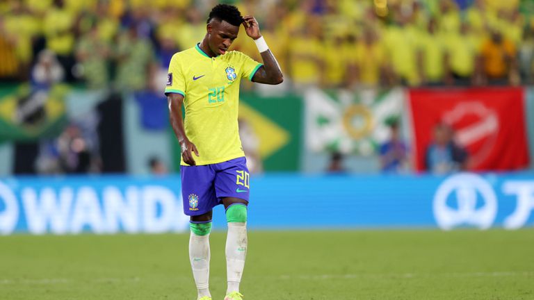 Нападателят на БразилияВинисиус Жуниор реши че срещу Швейцария е отбелязал