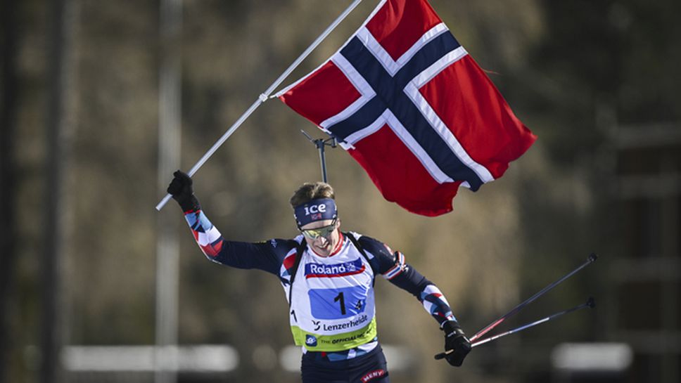 Норвегия триумфира в единичната щафета на ЕП по биатлон, България не завърши