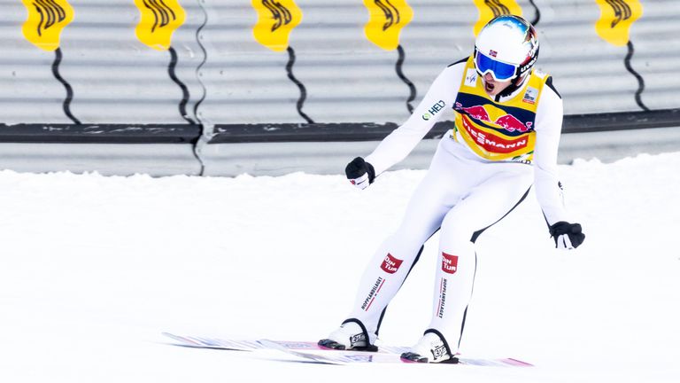Халвор Егнер Гранеруд спечели старта по ски полети в  Бад-Митерндорф
