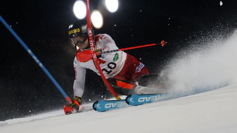 Алберт Попов 13-ти след първия манш в Шладминг