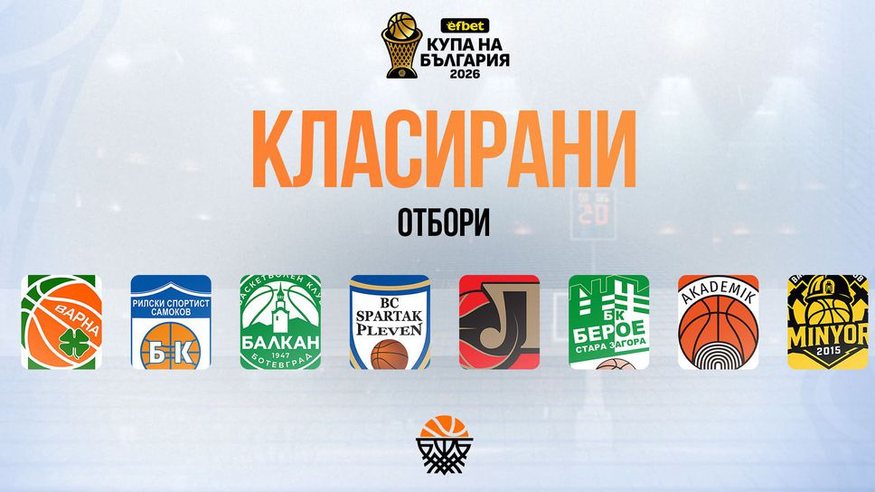 Ето кои отбори ще спорят за efbet Купа на България