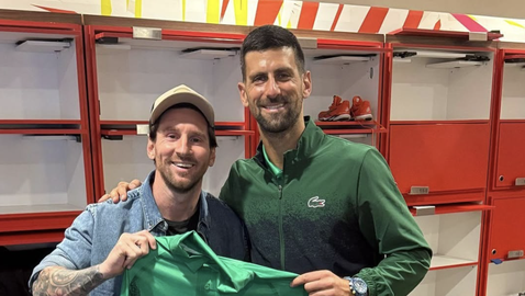  Джокович и Меси си размениха дарове в Маями 