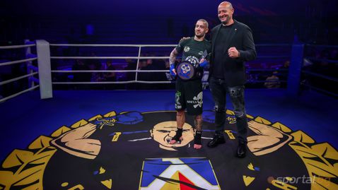 Симеон Наковски завоюва шампионския пояс на "Битки на духа"