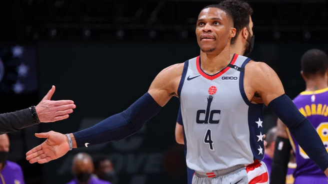 Ръсъл Уестбруук записа трипъл-дабъл при успех на Вашингтон срещу ЛА Лейкърс (видео)